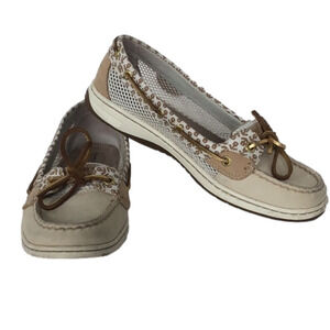 Sperry Women’s Angelfish Anchor Print Slip -On Boat Shoe Sz 8.5